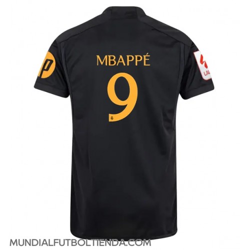 Camiseta Real Madrid Kylian Mbappe #9 Tercera Equipación Replica 2023-24 mangas cortas